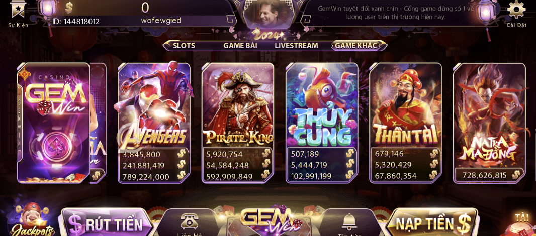 Những bước tham gia game bài đổi thưởng Thủy Cung tại Gemwin